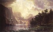 Albert Bierstadt During the mountain oil